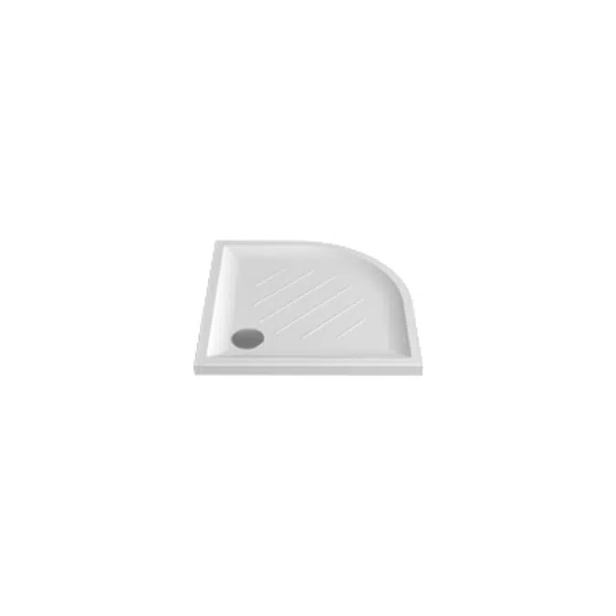 VITA 900x900x35(55) self-standing quadrant shower tray (w/ anti slip)