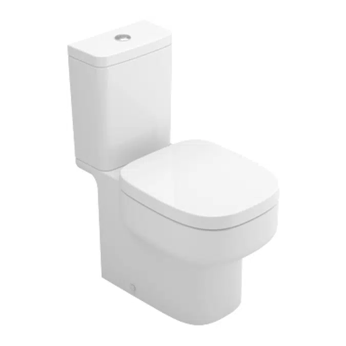 BE YOU close-coupled toilet w/ dual outlet - floor-standing