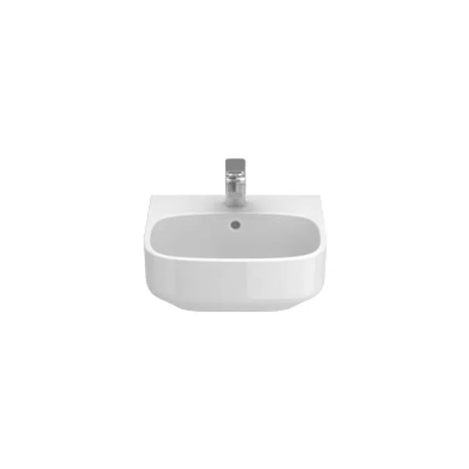 BE YOU 400 countertop washbasin (w/ central tap hole)