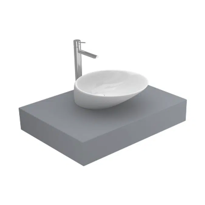 ORBIT 440 countertop washbasin (w/o tap hole)