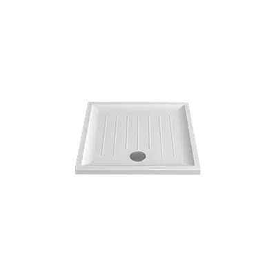 Image for VITA 1000x1000x35(55) self-standing square shower tray (w/ anti slip)