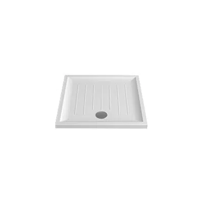 VITA 1000x1000x35(55) self-standing square shower tray (w/ anti slip)图像