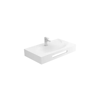 画像 SLEEK 800 surfex® wall-mounted washbasin