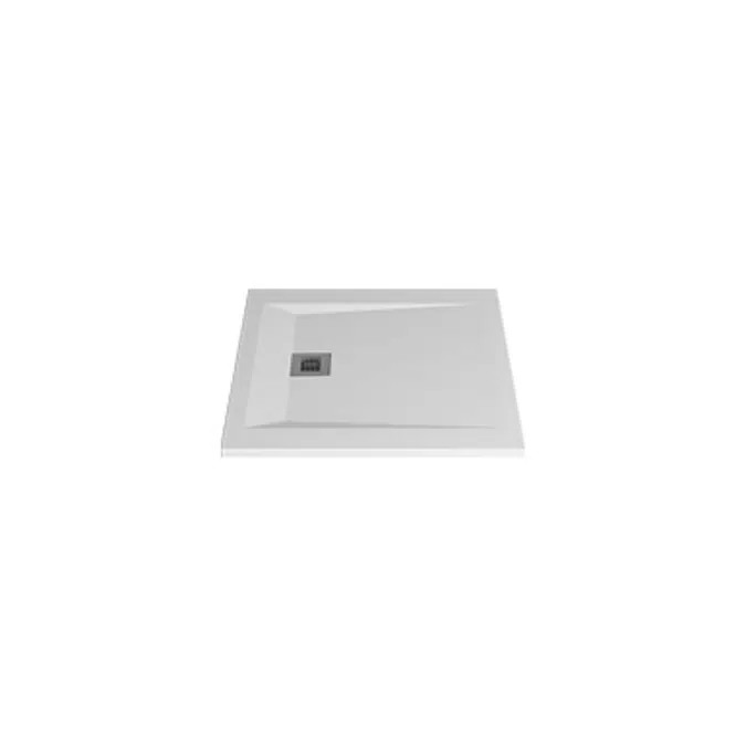 ROCKS 900x900x30 self-standing square shower tray (w/ anti slip)