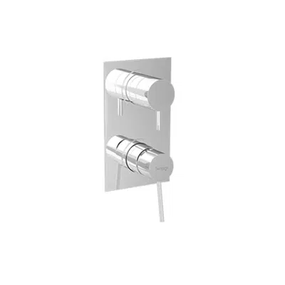 画像 UNIC 4 outlets - vertical rosette - single lever shower/bath mixer
