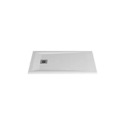 Image for ROCKS 1200x700x30 self-standing rectangular shower tray (w/ anti slip)