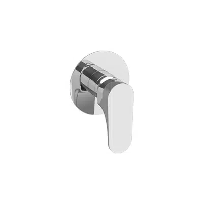 画像 ORBIS 1 outlet - round rosette - single lever shower mixer
