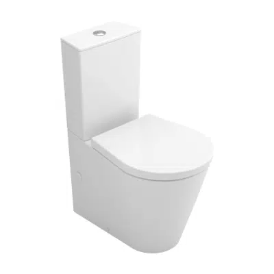 画像 GLAM close-coupled toilet (b.t.w.) w/ dual outlet - floor-standing