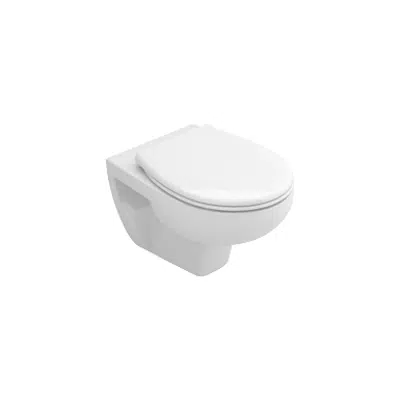 Image for MUNIQUE toilet w/ horizontal outlet - wall-mounted