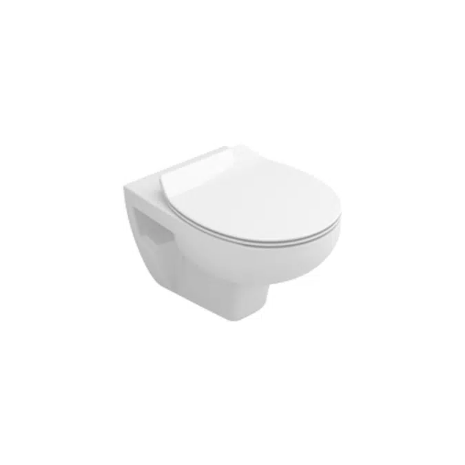 MUNIQUE toilet w/ horizontal outlet - wall-mounted