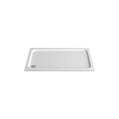 画像 JULIA 1400x800x35(50) recessed rectangular shower tray (w/ anti slip)