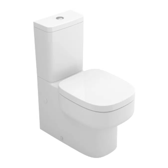 BE YOU close-coupled toilet (b.t.w.) w/ dual outlet - floor-standing