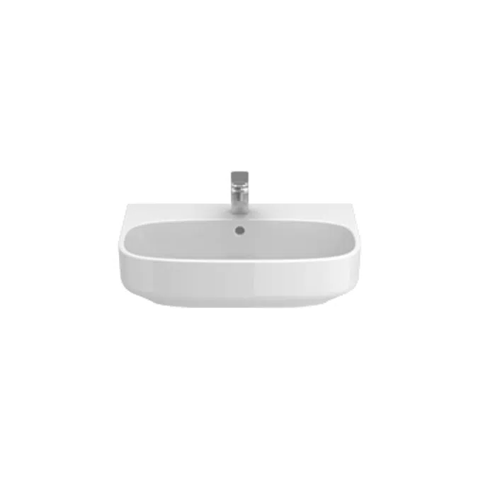 BE YOU 600 countertop washbasin (w/ central tap hole)