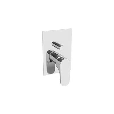 Image for ORBIS 2 outlets - square rosette - single lever shower/bath mixer