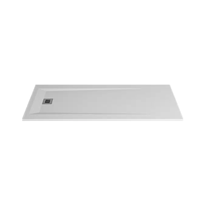 ROCKS 2000x800x30 self-standing rectangular shower tray (w/ anti slip)