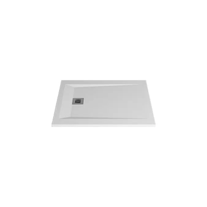 ROCKS 1100x900x30 self-standing rectangular shower tray (w/ anti slip)