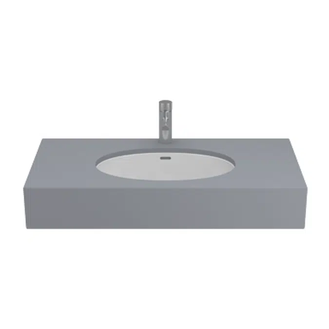ANADIA 535 recessed washbasin (w/o tap hole)