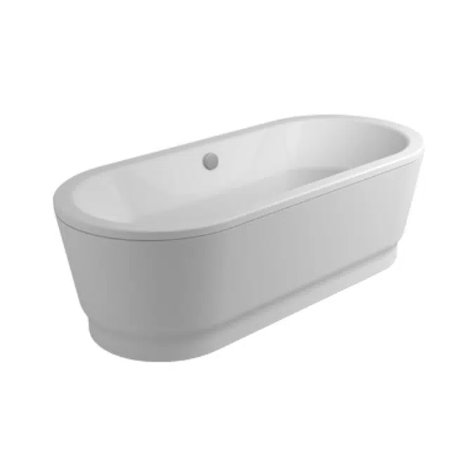 QUEEN 1800X800 oval bathtub (w/ metal apron)