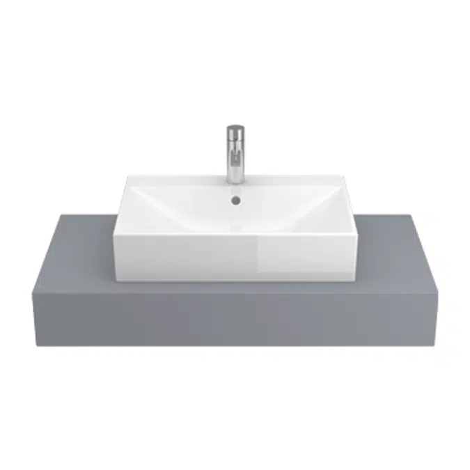 ALBUS 605 countertop washbasin (w/ central tap hole)