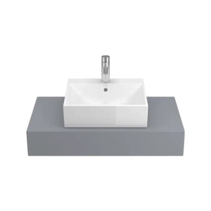 ALBUS 455 countertop washbasin (w/ central tap hole)