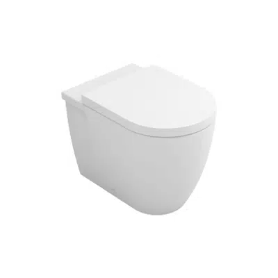 Image for CORAL toilet (b.t.w.) w/ dual outlet - floor-standing