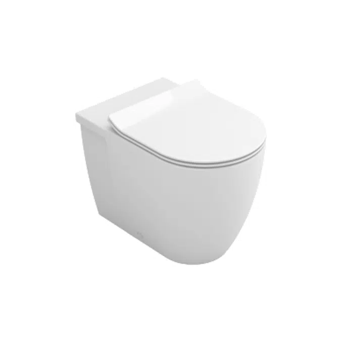 CORAL toilet (b.t.w.) w/ dual outlet - floor-standing