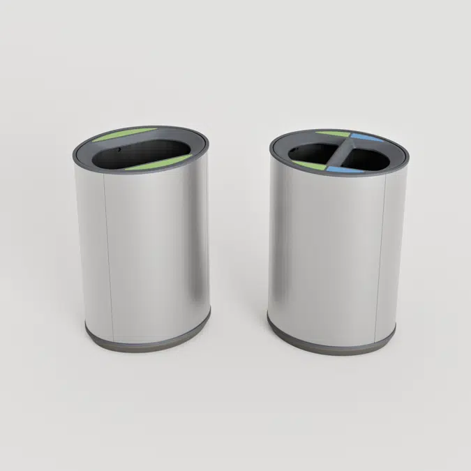 Orbit Litter & Recycling Receptacle