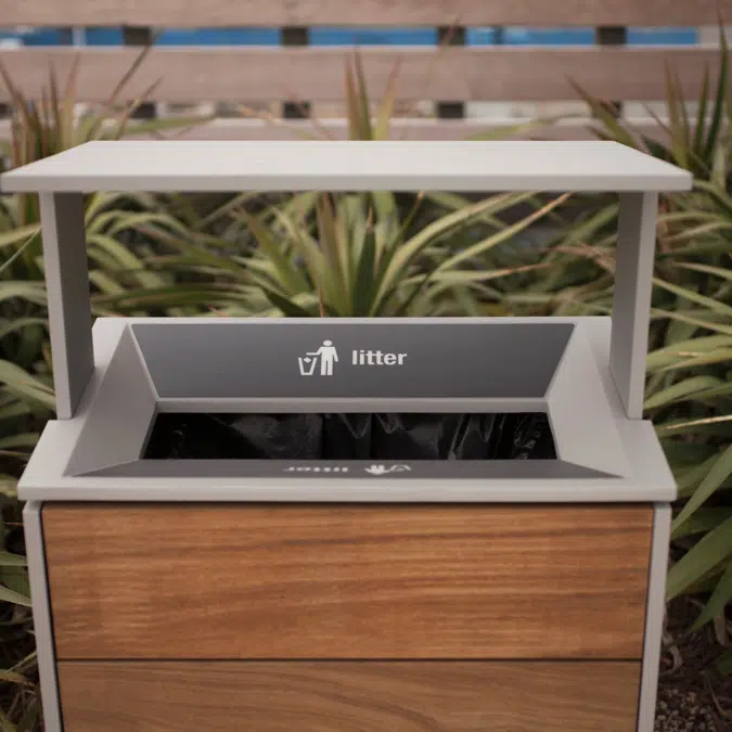 Apex Litter & Recycling Receptacle