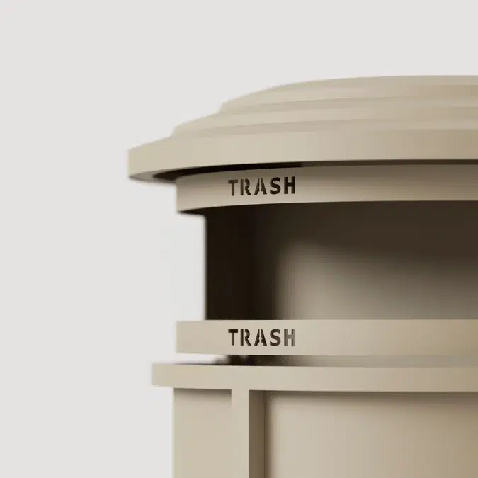 Urban Renaissance Litter & Recycling Receptacle