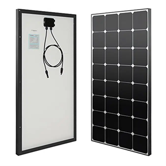 Objetos Bim ¡descarga Gratis Renogy Rng 100mb 100 Watt 12 Volt Eclipse Monocrystalline Solar 8531