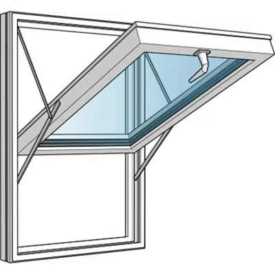 bilde for Top Hung fully reversible window