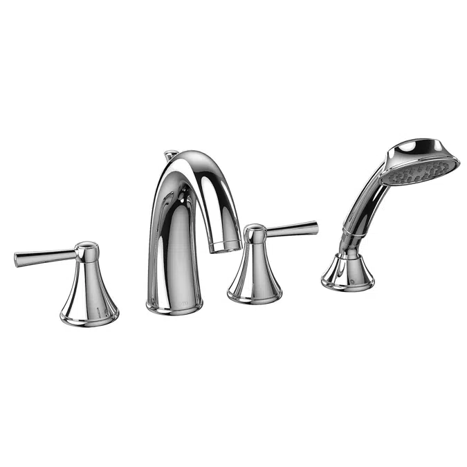 Silas™ Deck-Mount Tub Filler Trim with Handshower