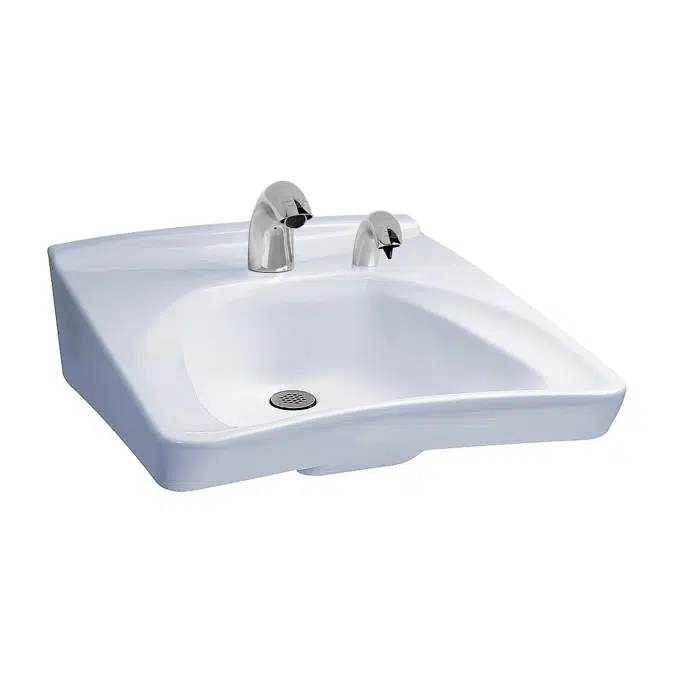Commercial Wall-Mount Wheelchair User with Soap Dispenser Hole