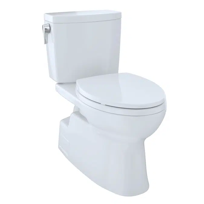 BIM objects - Free download! Vespin® II 1G Two-Piece Toilet, Elongated ...