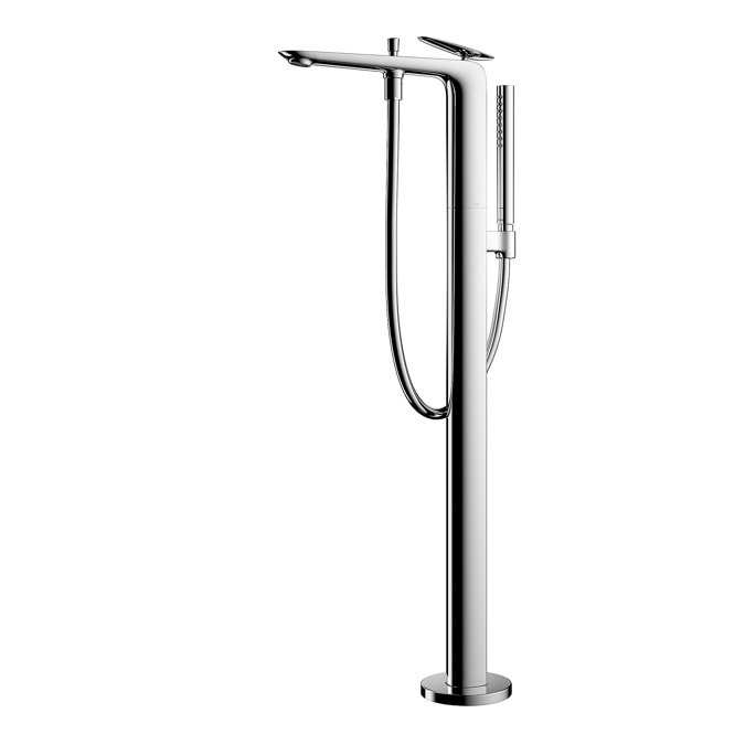 BIM objects Free download! ZA Freestanding Tub Filler BIMobject