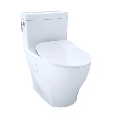 Image for Aimes® One-Piece Toilet, 1.28GPF, Elongated Bowl - WASHLET®+ Connection - Slim Seat