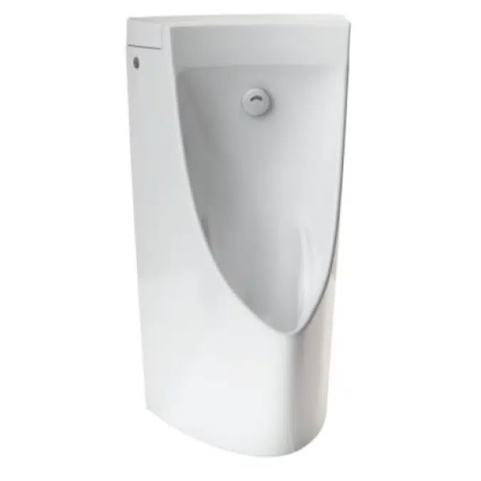 WALL-HUNG URINAL WITH INTEGRATED FLUSH VALVE - 0.125 GPF