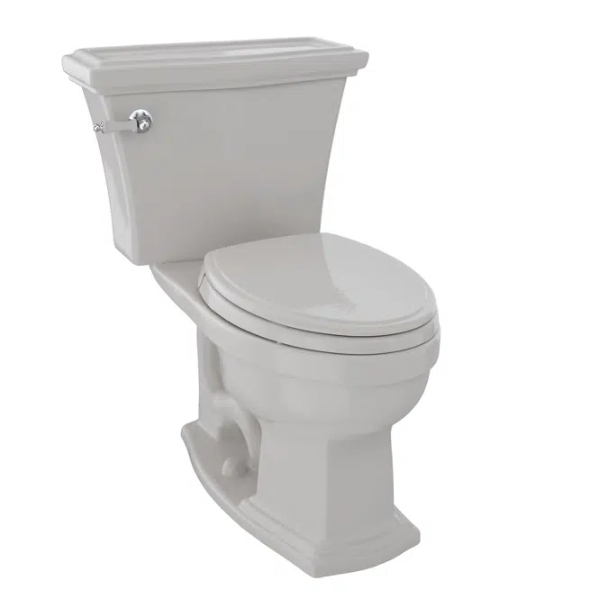 Eco Clayton® Two-Piece Toilet, 1.28 GPF, Elongated Bowl