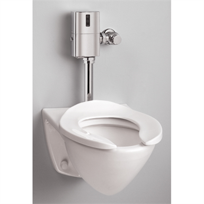 BIM objects Free download! Commercial Flushometer High Efficiency Toilet (HET), Wall Mount