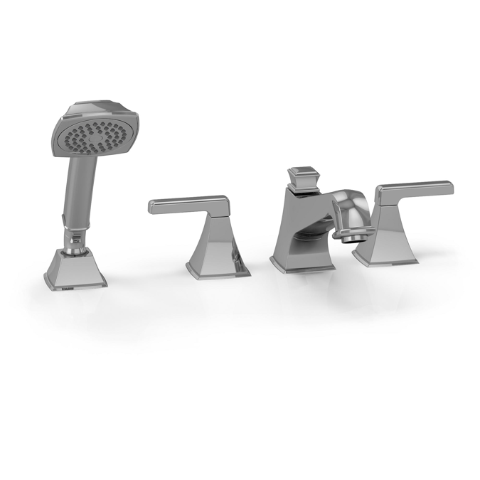 BIM objects Free download! Connelly® FourHole Roman Tub Filler with