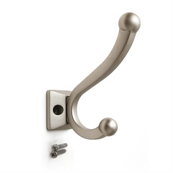 PXB-BN05 BRASS DOUBLE HOOK(BRASS NOUVEAU SERIES)