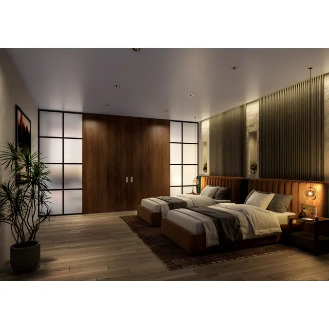 TOP MOUNTED SLIDING DOOR SYSTEM FD120 Surface Mounted Upper Roller
