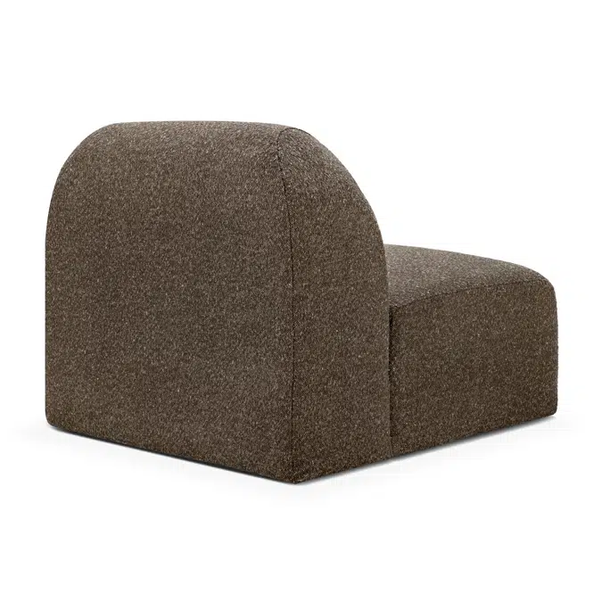 Bulky modular sofa - Cedar fabric - 1 seater 80x95x75 cm