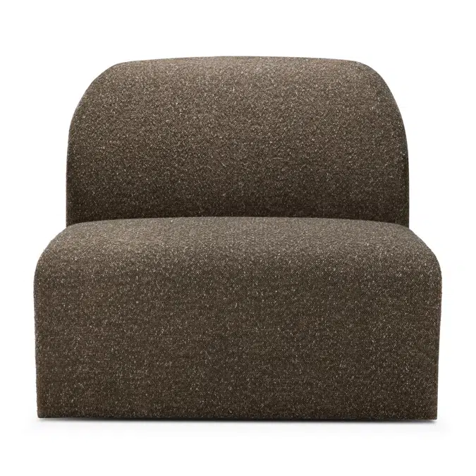 Bulky modular sofa - Cedar fabric - 1 seater 80x95x75 cm
