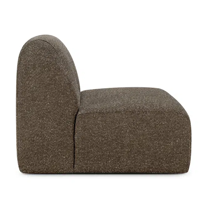 Bulky modular sofa - Cedar fabric - 1 seater 80x95x75 cm