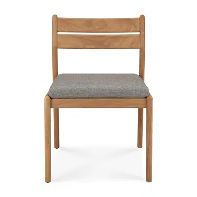 Image for Jack outdoor chair - teak - Mocha fabric - 53x60x81 cm