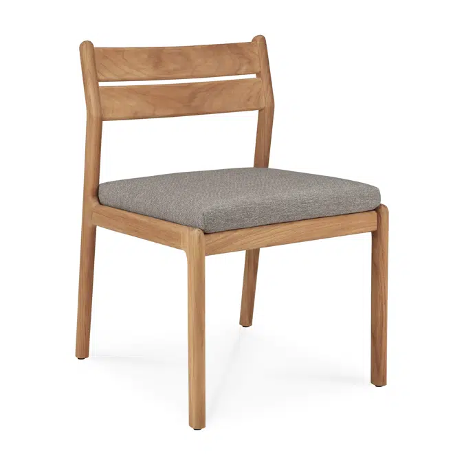 Jack outdoor chair - teak - Mocha fabric - 53x60x81 cm