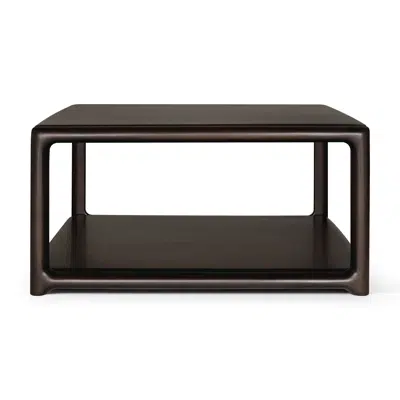 Image for Eda coffee table - varnished mahogany - rose brown - square - 80 x 80 x 40 cm