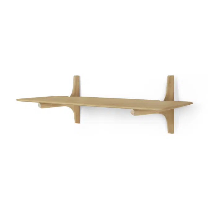 PI wall shelf - oak - 1 shelf - 100 x 35 x 28 cm