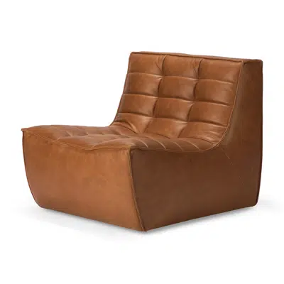 Image for N701 modular sofa - Old Saddle leather - 1 seater - 80x91x76 cm